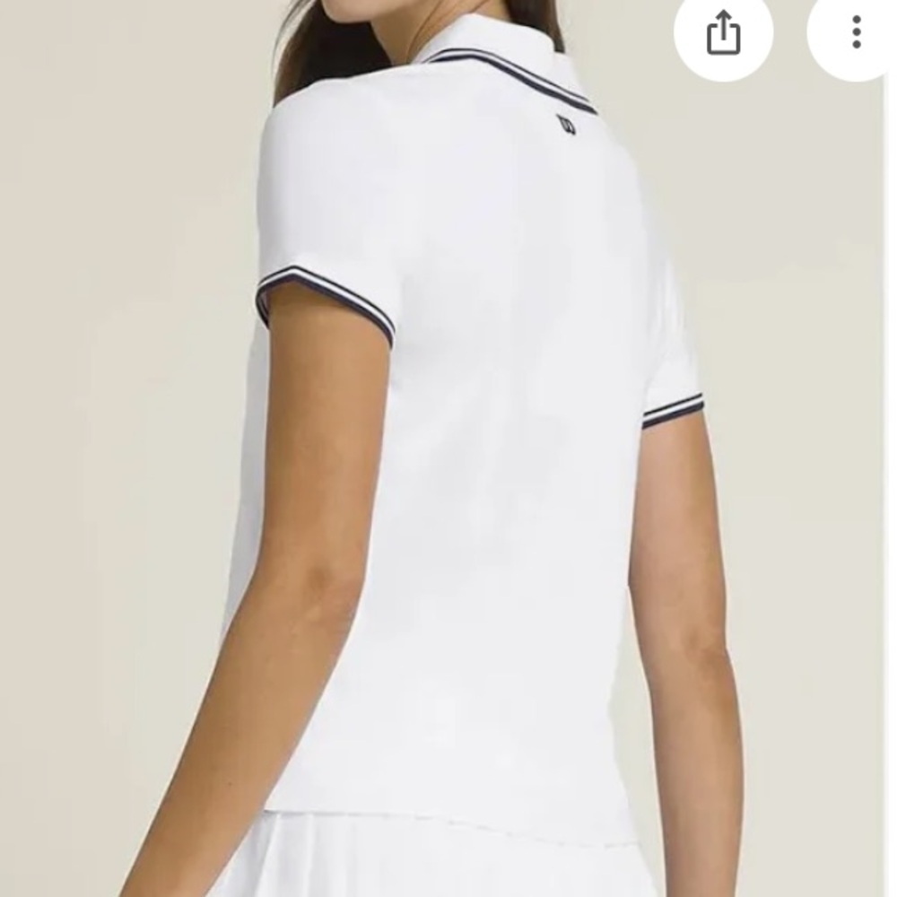 Wilson women’s tennis golf center court seamless polo collar sweat resistant M - Picture 4 of 6